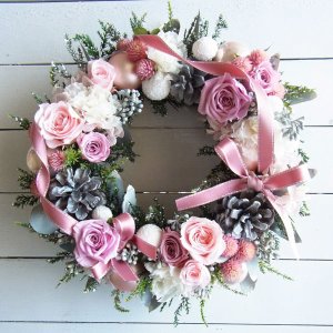 画像1: *Christmas Wreath Collection* Preserved Flower #37