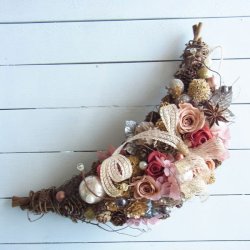 画像1: *Christmas Wreath Collection* Preserved Flower #35