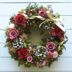 画像1: *Christmas Wreath Collection* Preserved Flower #42