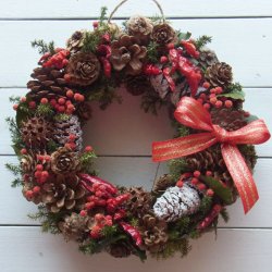 画像1: *Christmas Wreath Collection* Dry Flower #49
