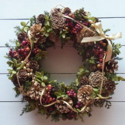 画像1: *Christmas Wreath Collection* Dry Flower #50
