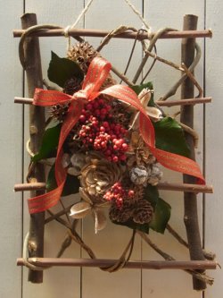 画像1: *Christmas Wreath Collection* Dry Flower #46