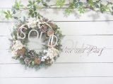 パールとスノーカラマツのクリスマスリース〜Vine and Leaf の Christmas〜 