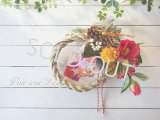 ＊お正月飾り＊しめなわリース（椿と鶴）〜Vine and Leaf のお正月〜