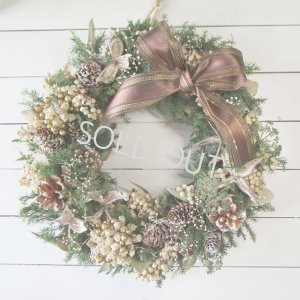 画像1: 木の実とペッパーベリーのクリスマスリース〜Happy Christmas 2024〜