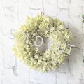 ＊プリザーブドフラワー＊アジサイのリース（ホワイトグリーン）