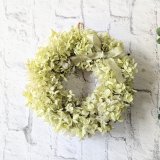 ＊プリザーブドフラワー＊アジサイのリース（ホワイトグリーン）