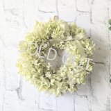 ＊プリザーブドフラワー＊アジサイのリース（ホワイトグリーン）