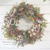 画像: 木の実とスターリンギアのワイルドフラワーリース〜Happy Christmas 2024〜