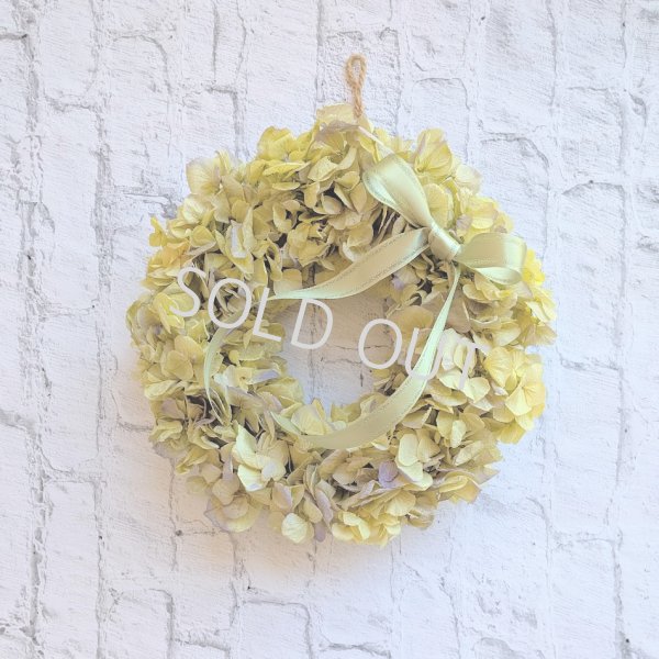 画像1: ＊プリザーブドフラワー＊アジサイのリース（オレガノパープル）