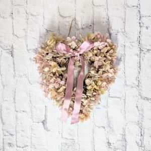 画像: アンティークパープルの紫陽花のリース（プリザーブドフラワーリース）