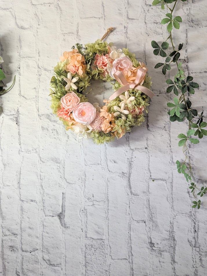 画像: プリザーブドフラワーリース出品情報