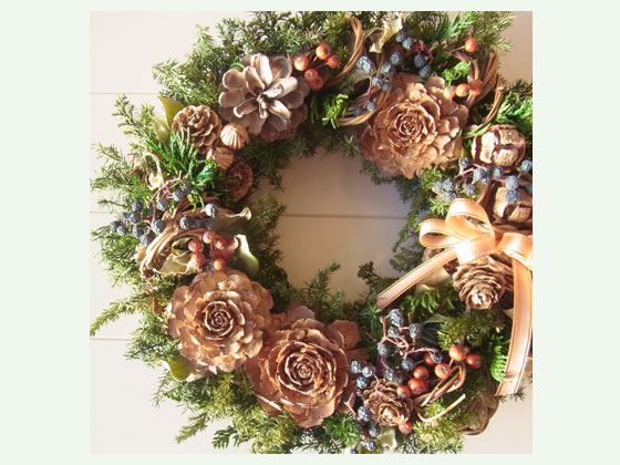 画像: *Christmas Wreath Collection* Dry Flower #36