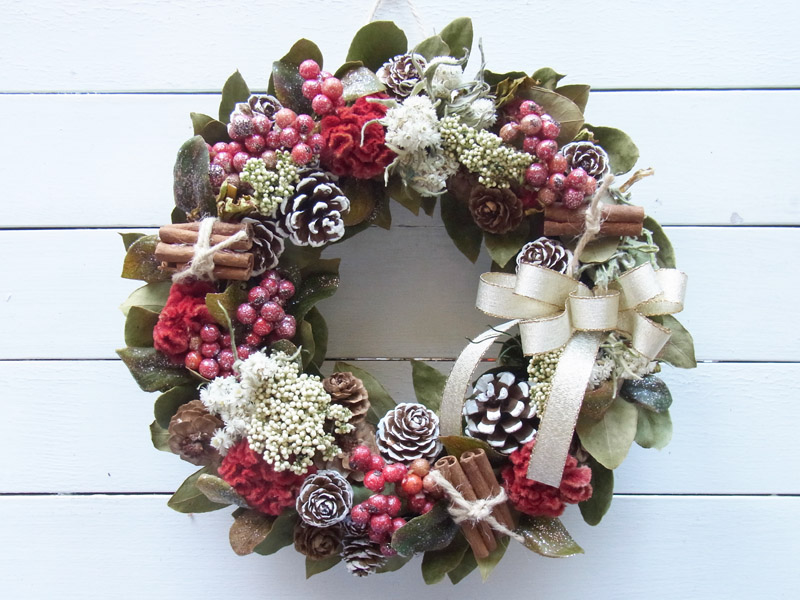 画像1: *Christmas Wreath Collection* Dry Flower #12