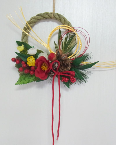 画像1: *お正月飾り* しめなわリース#8
