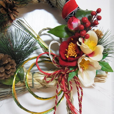 画像1: *お正月飾り* しめなわリース#15
