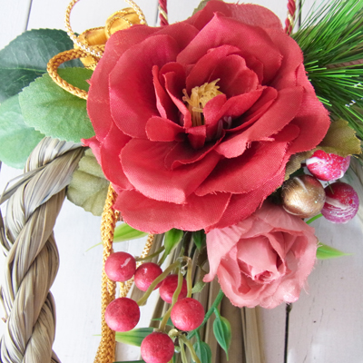 画像1: *お正月飾り* しめなわリース#4