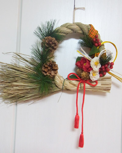 画像1: *お正月飾り* しめなわリース#13