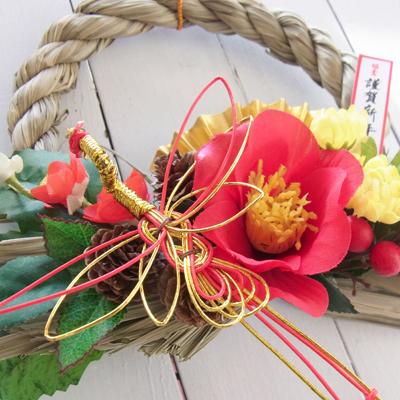 画像1: *お正月飾り* しめなわリース#9