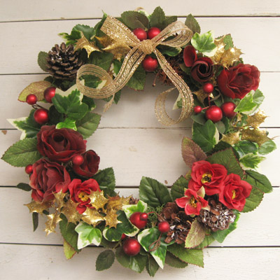 画像1: *Christmas Wreath Collection*  Artificial　Flower #30