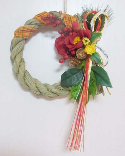 画像1: *お正月飾り* しめなわリース#12