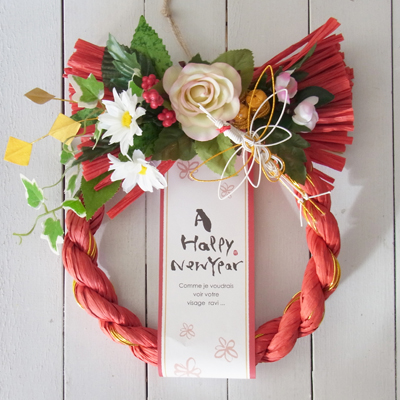 画像1: *お正月飾り* しめなわリース#10