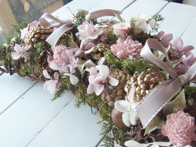 画像: *Christmas Wreath Collection* Preserved Flower #47