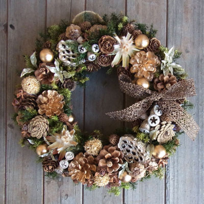 画像1: *Christmas Wreath Collection* Dry Flower #41