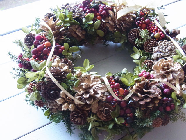 画像: *Christmas Wreath Collection* Dry Flower #50