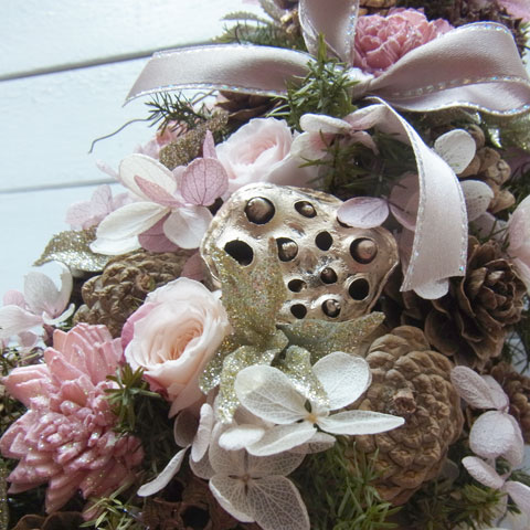 画像: *Christmas Wreath Collection* Preserved Flower #47