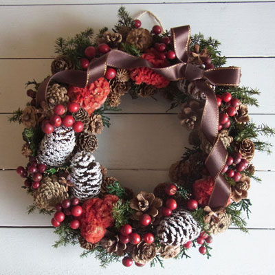 画像1: *Christmas Wreath Collection* Dry Flower #39