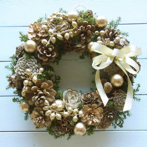 画像1: *Christmas Wreath Collection* Preserved Flower #48