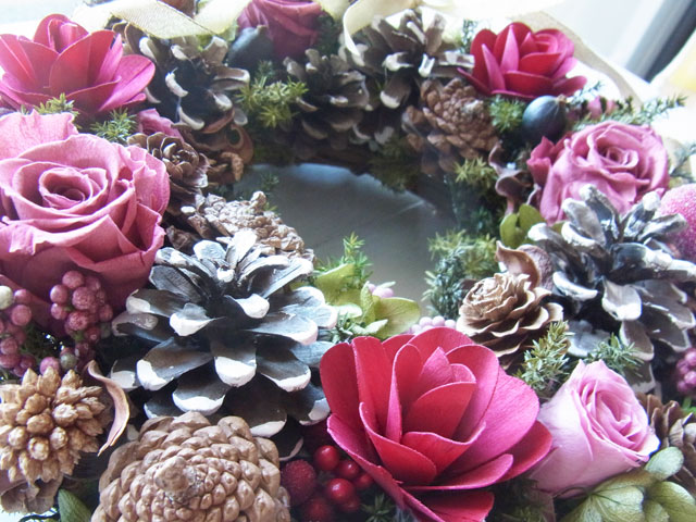 画像: *Christmas Wreath Collection* Preserved Flower #42