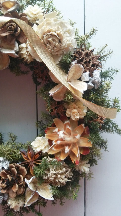 画像: *Christmas Wreath Collection* Dry Flower #44