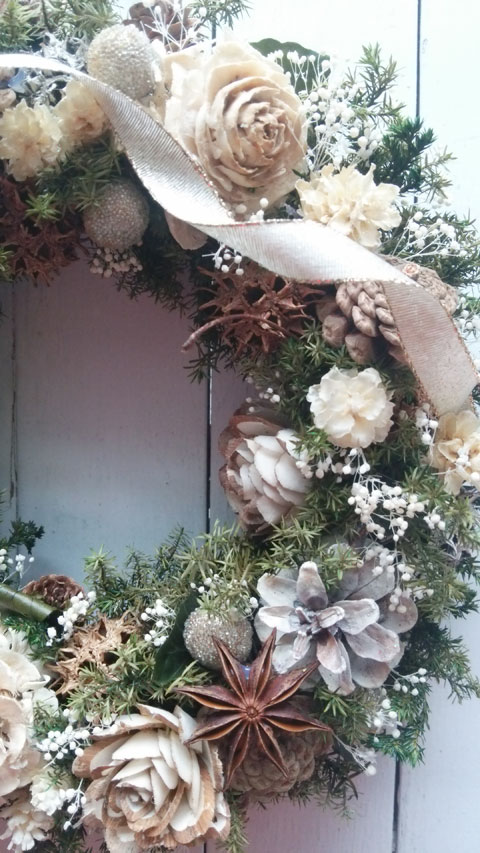 画像: *Christmas Wreath Collection* Preserved Flower #43
