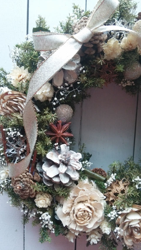 画像: *Christmas Wreath Collection* Preserved Flower #43