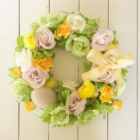 画像: 春のイースターリース（A）〜イースターエッグを飾って春をお迎えしよう♪〜