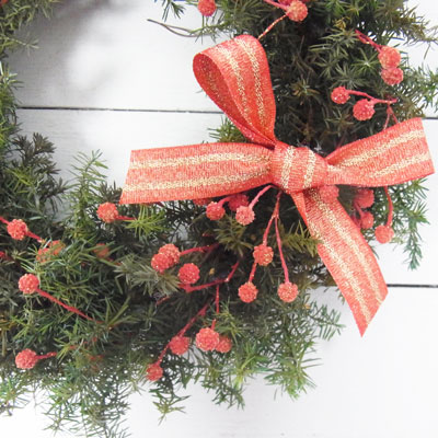 画像: ビリーボタンとヒムロスギのクリスマスリース〜Vine and Leaf の Christmas〜 