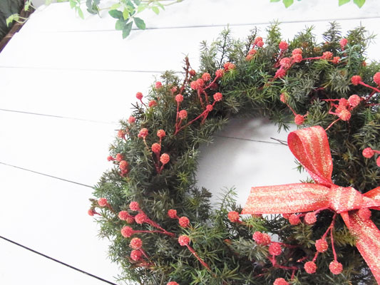 画像: ビリーボタンとヒムロスギのクリスマスリース〜Vine and Leaf の Christmas〜 