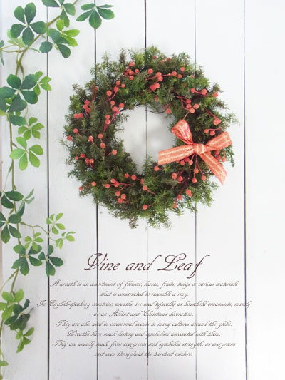 画像: ビリーボタンとヒムロスギのクリスマスリース〜Vine and Leaf の Christmas〜 