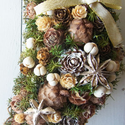 画像: 木の実とスターアニスの三日月スワッグ~☆Happy Christmas 2017☆~