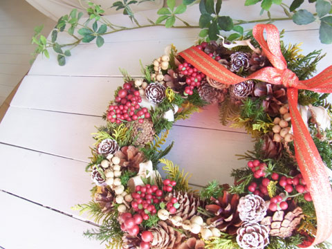 画像: ベリーと木の実のクリスマスリース~☆Happy Christmas 2017☆~