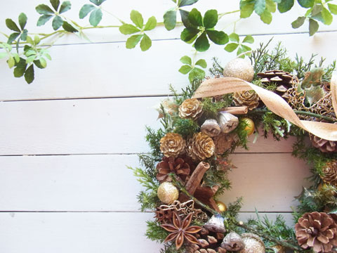 画像: 木の実と香りのクリスマスリース~☆Happy Christmas 2017☆~