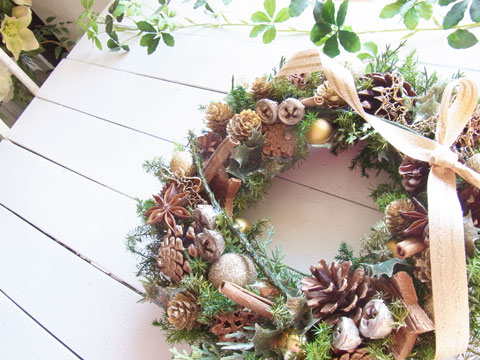 画像: 木の実と香りのクリスマスリース~☆Happy Christmas 2017☆~