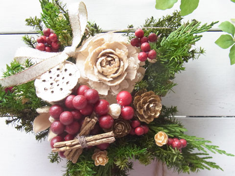 画像: 木の実の星型スワッグ〜☆Happy Christmas 2017☆〜